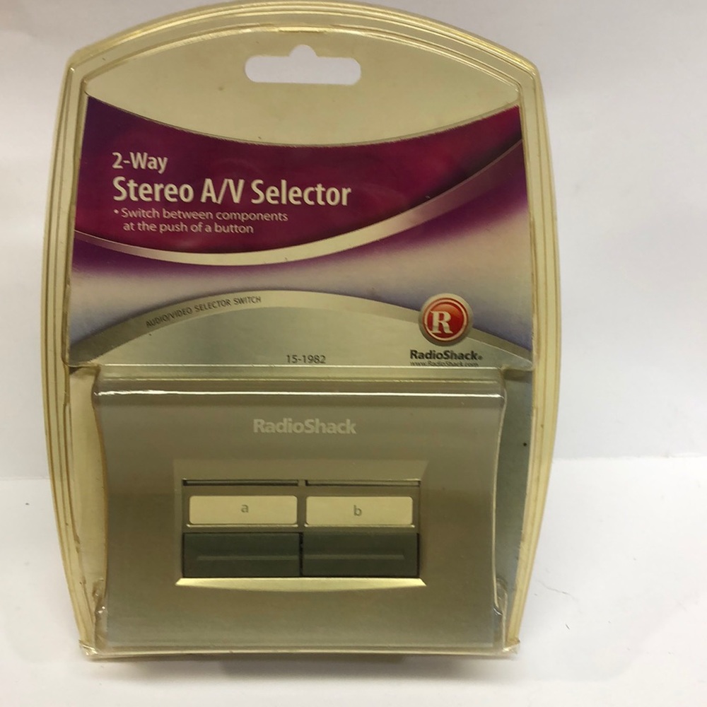 2-WAY STEREO A/V SELECTOR, RADIO SHACK